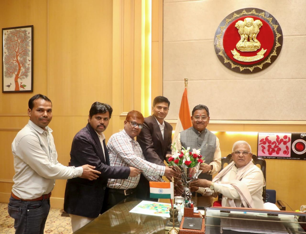 पिछले दो वर्षों की सिकल सेल एनीमिया के 2500 मरीजों की प्रोग्रेस रिपोर्ट की पेश